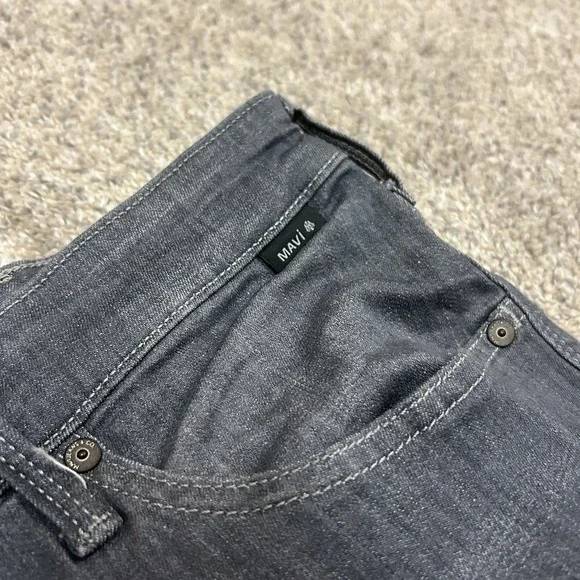 Mavi Matt Relaxed Straight Jeans Mens 40X32 Blue Denim Stretch Five Pocket - Picture 8 of 11